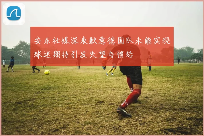 安东社媒深表歉意德国队未能实现球迷期待引发失望与愤怒